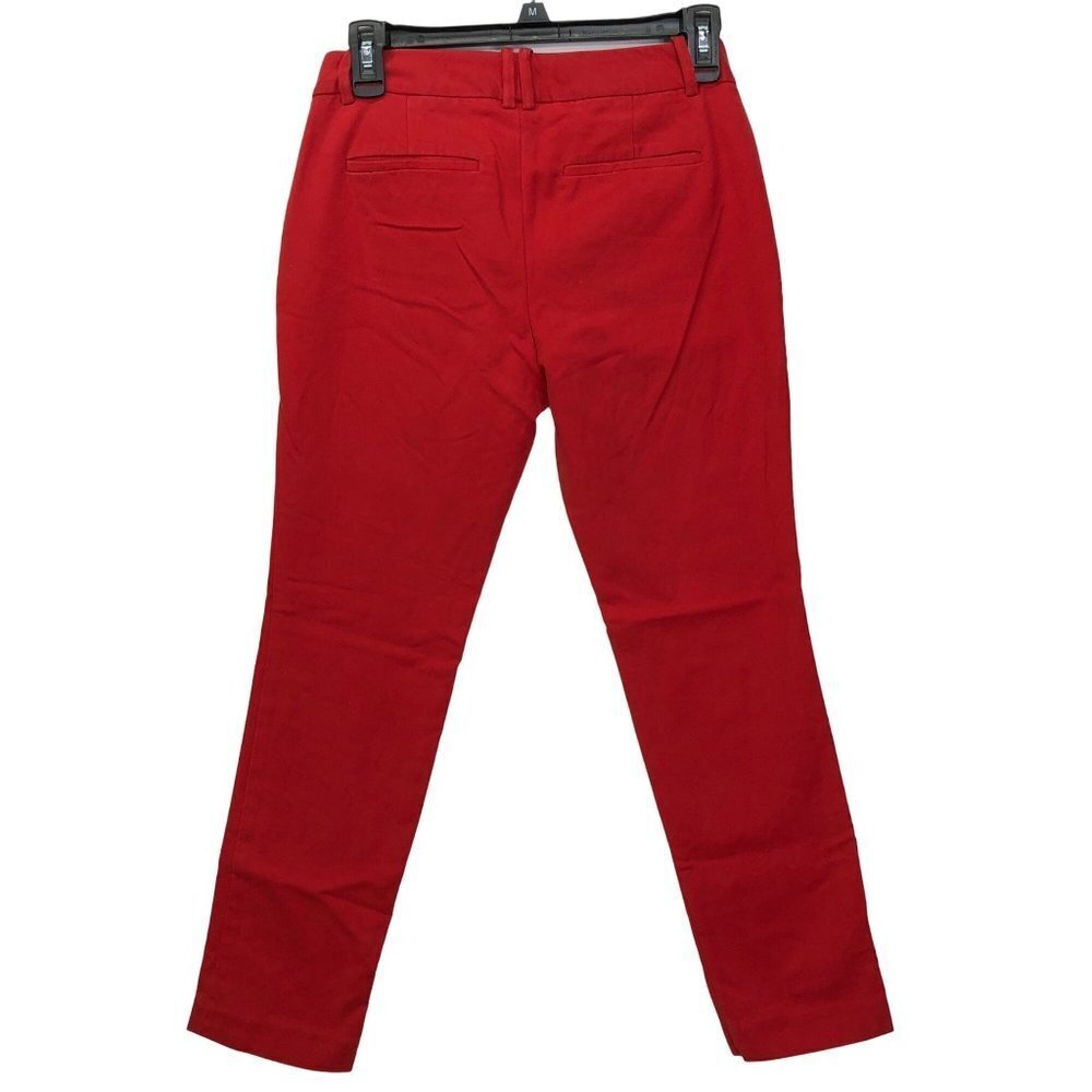CALVIN KLEIN RED SLIM LEG‎ PANTS SIZE 2 - Picture 3 of 6
